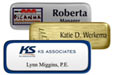 metal name tags